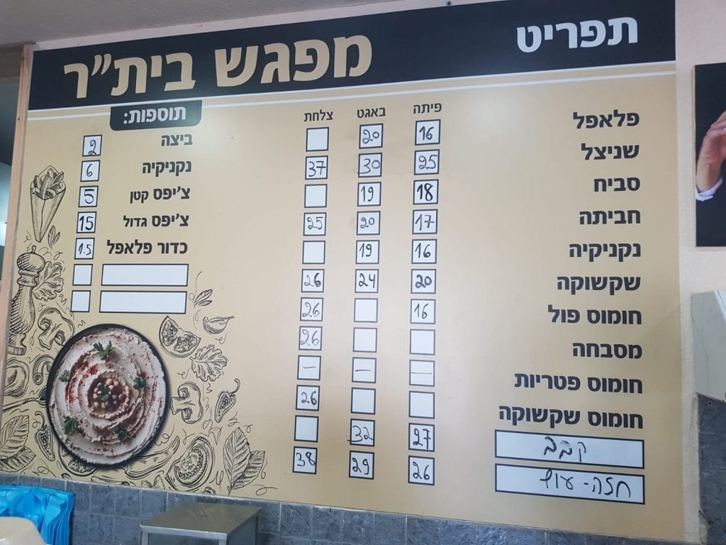 תפריט מפגש ביתר